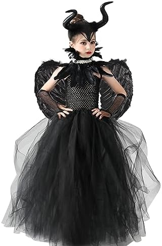 IBTOM CASTLE Witch Costume for Girls Kids 2pcs Halloween Dress Set