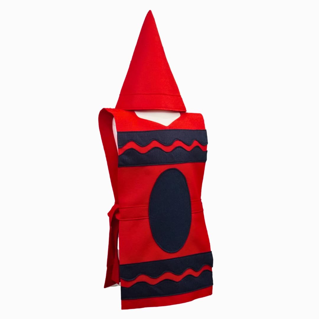 Red Crayon Costume Tunic and Hat Set