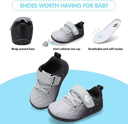FEETCITY Infant First Walking Shoes for Boys Girls