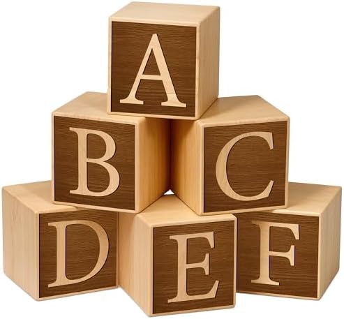 Custom Name Wooden Blocks for Nursery Room