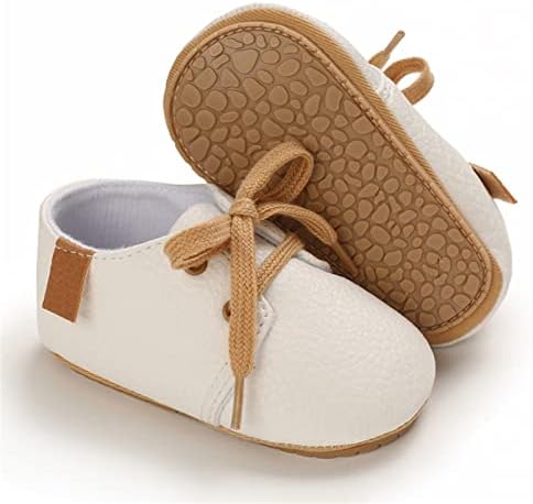 WILLFUN Baby PU Leather Shoes with Soft Rubber Sole