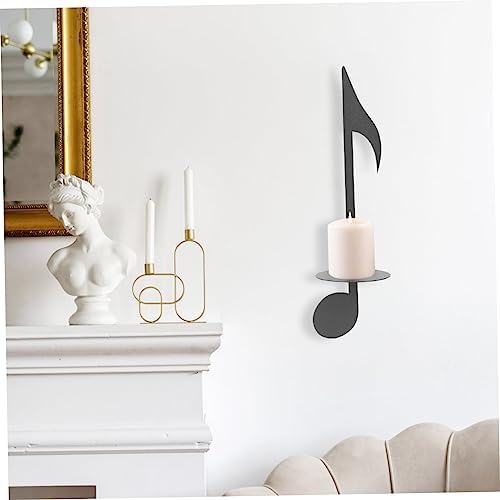 Zerodeko Wall Mount Candle Holders Music Note Decor