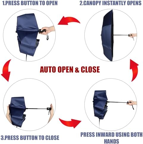 Jexine 6 Pcs Compact Automatic Umbrella Set 1