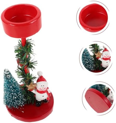 ETHZZLE Snowman Candle Holder Ornament for Christmas Decor