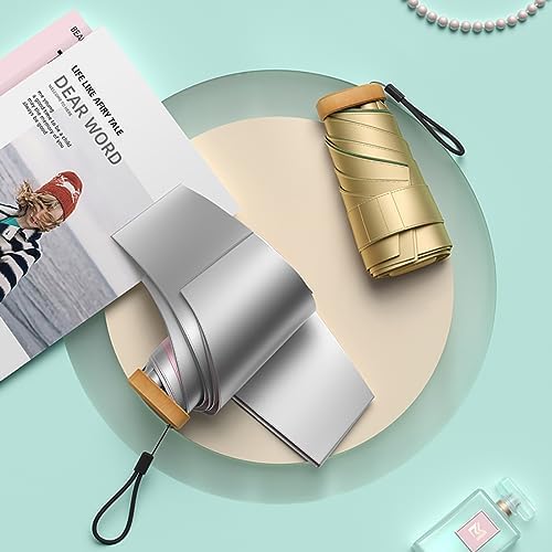 Moorrlii Mini Travel Folding Umbrella - UPF 50 UV Protection