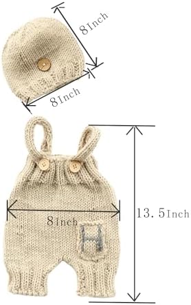 CUTEBBPHOTO Newborn Baby Photo Knit Outfit Set