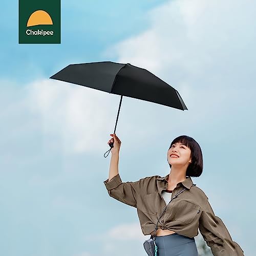 Chakipee Mini UV Umbrella Compact Lightweight Portable for Travel and Rain