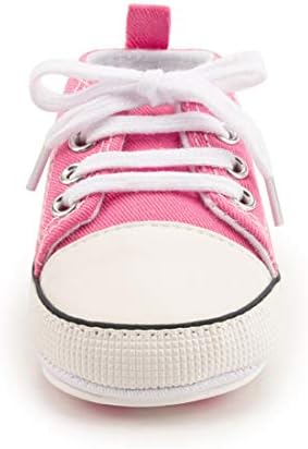 KIDSUN Soft Sole Canvas Sneakers for Newborns and Toddlers