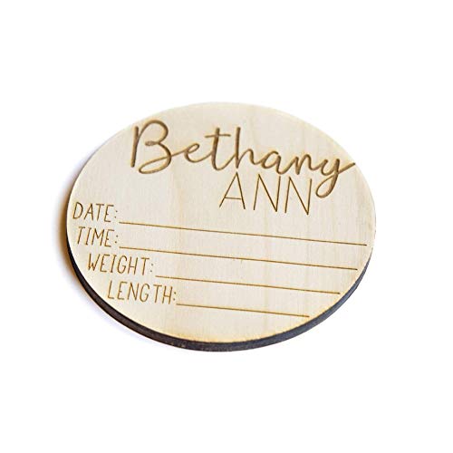 Newborn Announcement Sign - 4 5 6 Inch Sizes