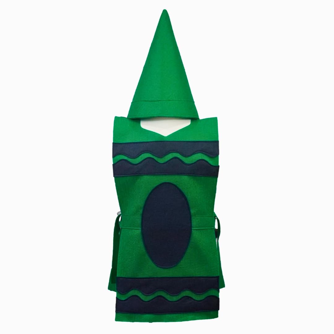 Green Crayon Costume Tunic and Hat Set