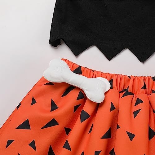 IDOPIP Stone Age Caveman Costume for Kids 6M-6T