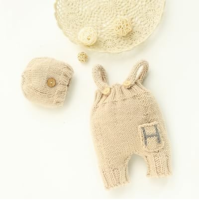 CUTEBBPHOTO Newborn Baby Photo Knit Outfit Set