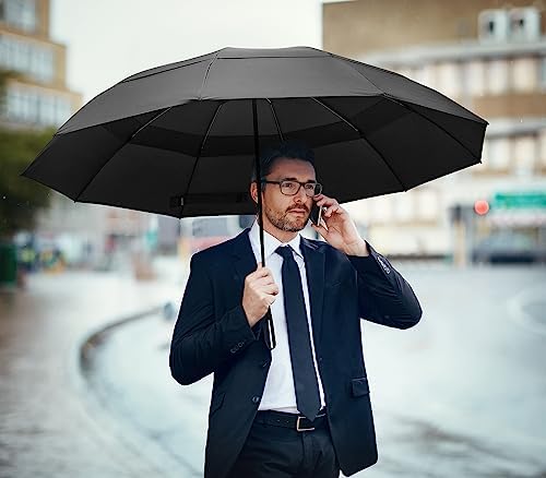 G4Free 46 Inch Windproof Travel Umbrella with Auto Open Close