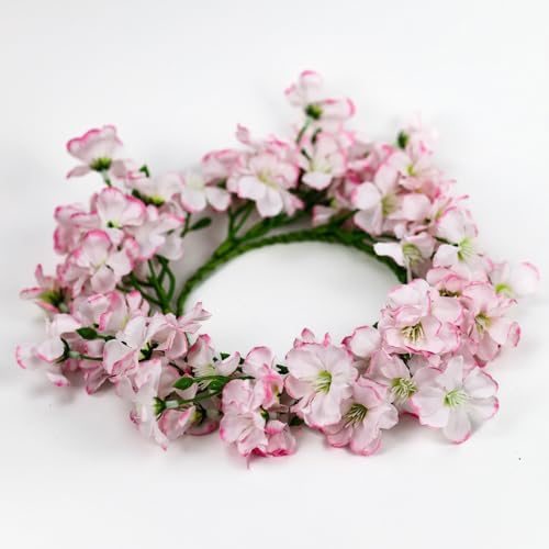 A Cheerful Giver Candle Ring with Cherry Blossom Petals 1