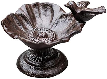Retro Cast Iron Candleholders with Storage Tray