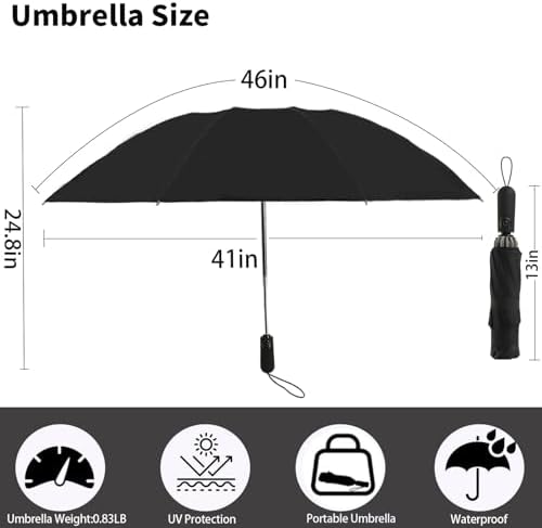 Compact Travel Umbrella with UV Protection