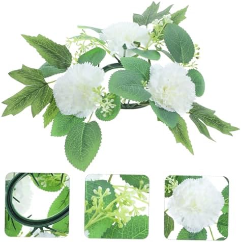 Artificial Flower Candle Ring for Weddings and Holidays