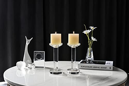 kitCom Crystal Candlestick Holders Set of 2 1