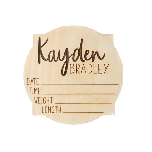 Newborn Announcement Sign - Personalized Boy Girl Birth Name Sign