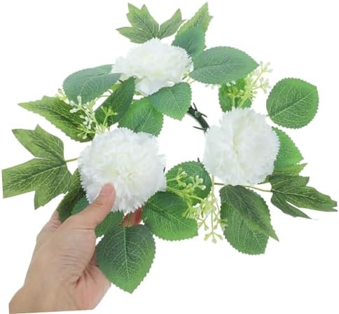 Artificial Flower Candle Ring for Weddings and Holidays