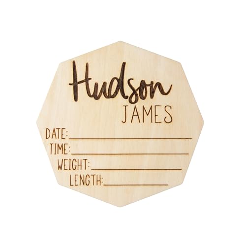 Personalized Newborn Announcement Sign - Baby Name Sign for Hospital