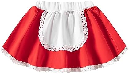 WENSIVIA Baby Girl Halloween Red Riding Hood Costume Set
