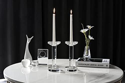 kitCom Crystal Candlestick Holders Set of 2 1