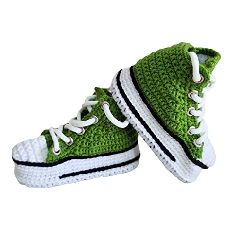 Sa By Seay Organic Green Baby Booties Handmade