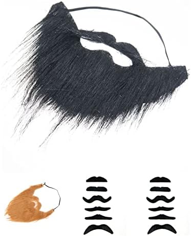 The Flash 14 Pieces Fake Beard Moustache Set