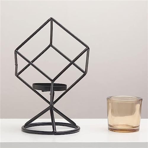 JUBIRO Geometric Iron Candlestick Holder 1