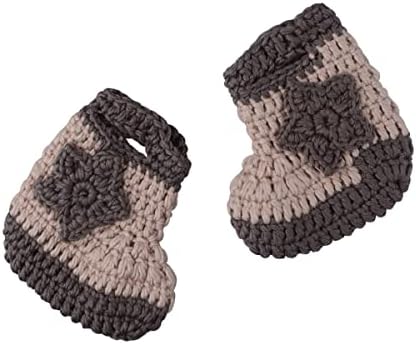 ISOCUTE Newborn Baby Cowboy Hat Boots Set