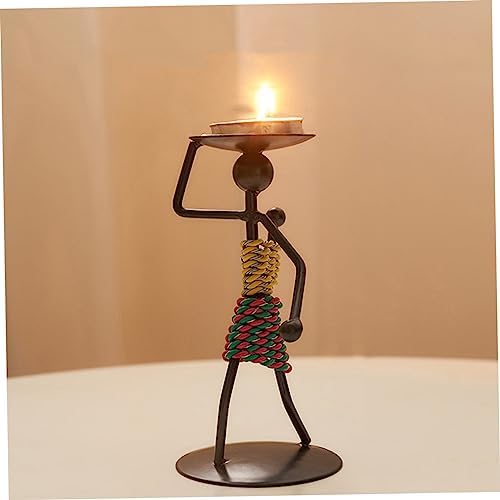 PRETYZOOM 3-Pack Gothic Candlestick Retro Decor