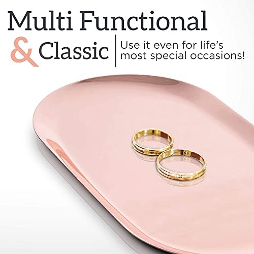 Rose Gold Candle Tray Set of 3 for Organized Living