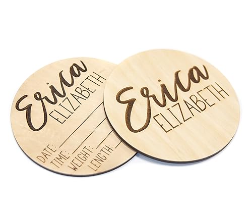 Personalized Double Sided Baby Announcement Sign 1