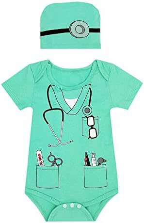 LENSOUS Baby Boys Doctor Costume Bodysuit 1