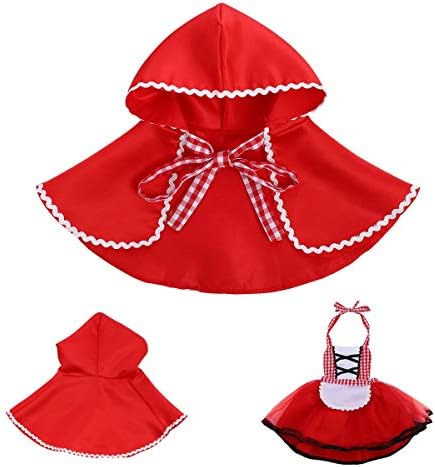 OBEEII Little Red Riding Hood Halloween Costume for Baby Girls 1