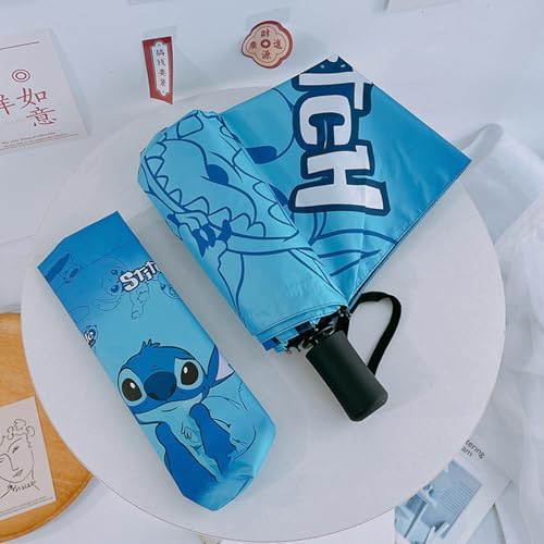 Cute Cartoon Folding UV Umbrella for Rain and Wind