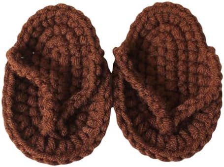 Handmade Crochet Baby Girl Sandals Flip Flops Booties for 3-6 Months