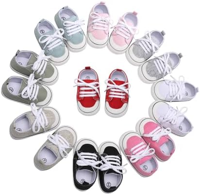 Khocadw Baby Shoes for 0-18 Months Non-Slip Soft Sole Sneakers
