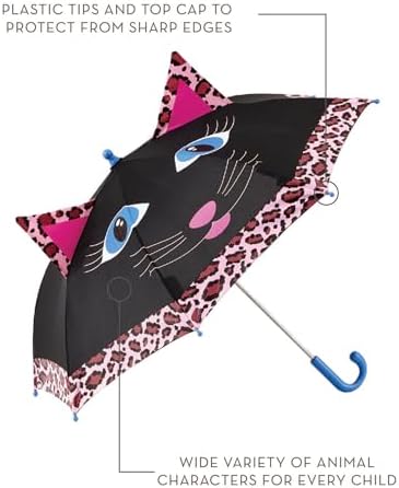 ShedRain Kids Umbrella - 38 Large Dome Pinch-Proof Durable Safe