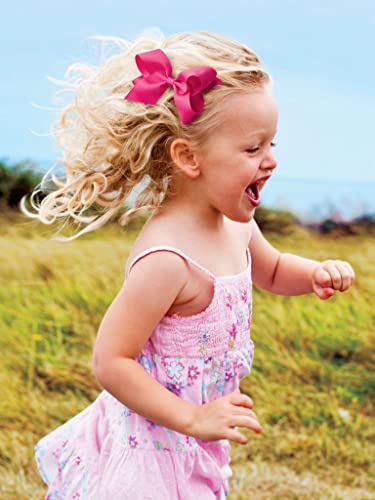 Wee Ones Pink Double Organza Hair Bow for Girls