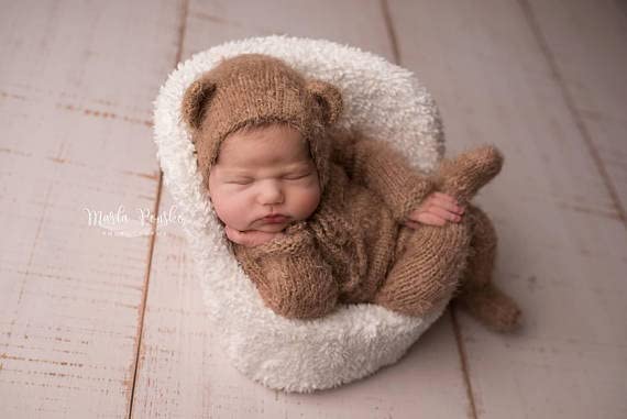 Teddy Bear Costume for Baby 3-6 Months