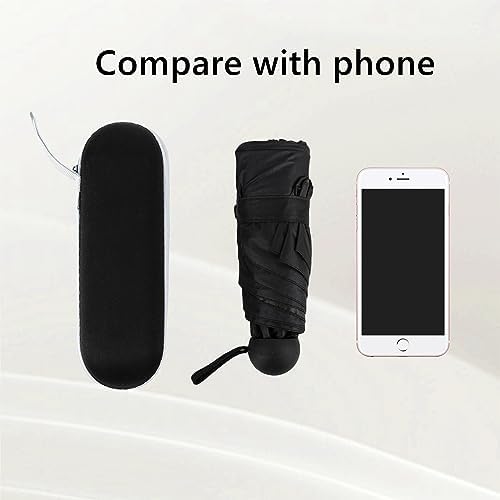 TopTie Compact Mini Umbrella for Purse Travel Folding Sun Rain Umbrella