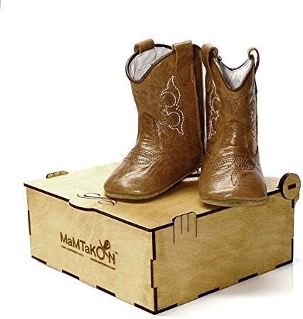 MAMTAKON Baby Cowboy Boots Real Leather Prewalkers 1