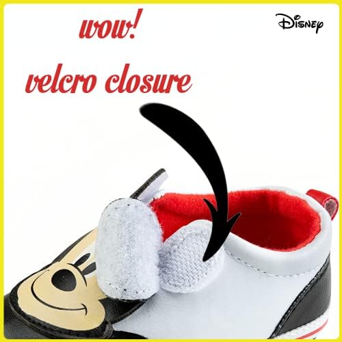 Disney Mickey Mouse Infant Shoes - Velcro Closure Size 12-24 Months
