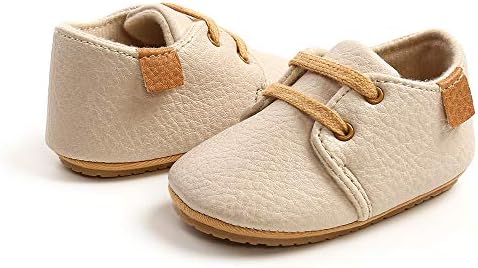 SOFMUO Baby Oxford Sneakers with Anti-Slip Sole