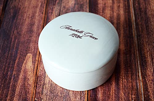 Personalized Round Keepsake Box with Irish Blessing