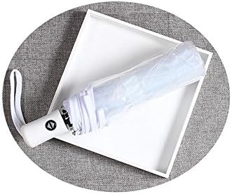 AIXICWXI Automatic Folding Transparent Umbrella - Windproof Travel Accessory with Frosted Handle