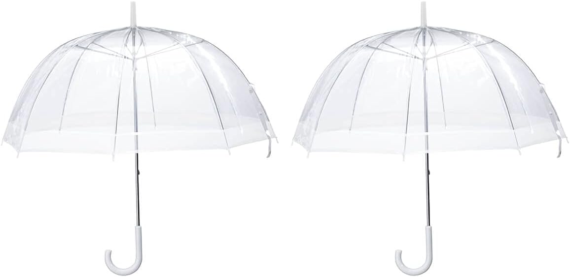 Miles Kimball Clear Dome Umbrella Set of 2