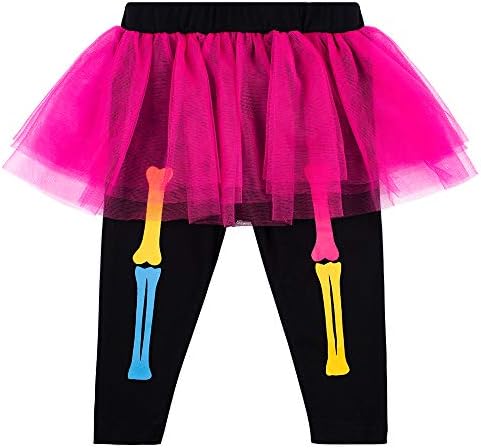 LENSOUS Baby Girls Halloween Skeleton Costume Romper Set